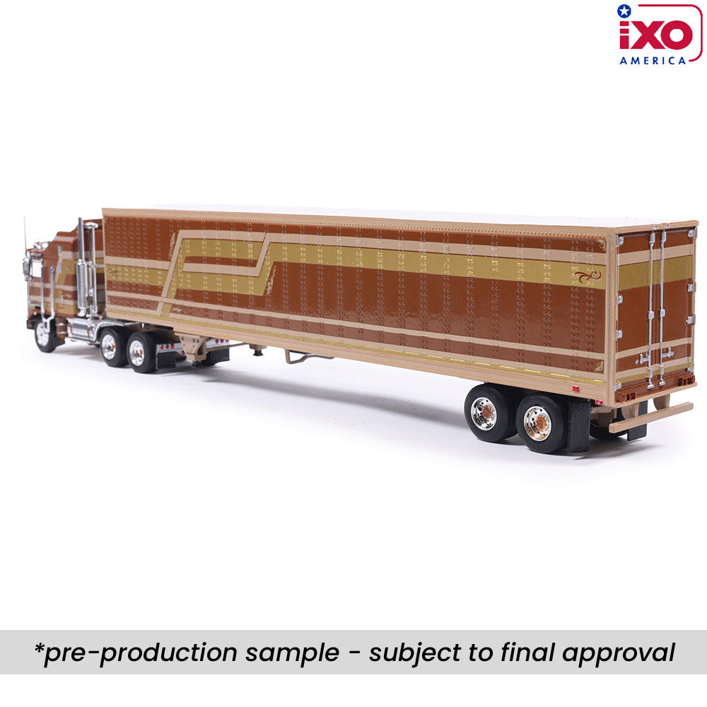 (PRE-0RDER 2026) 1976 Kenworth K100 Aerodyne w/Trailer - (Brown/Beige)