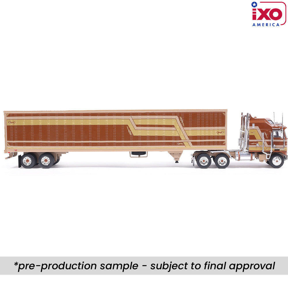 (PRE-0RDER 2026) 1976 Kenworth K100 Aerodyne w/Trailer - (Brown/Beige)