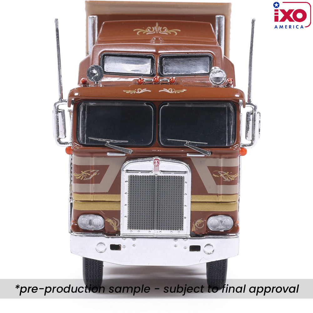 (PRE-0RDER 2026) 1976 Kenworth K100 Aerodyne w/Trailer - (Brown/Beige)