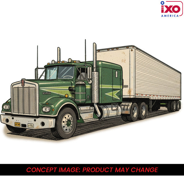 (PRE-0RDER 2026) 1974 Kenworth W-925 - (Green w/white trailer)