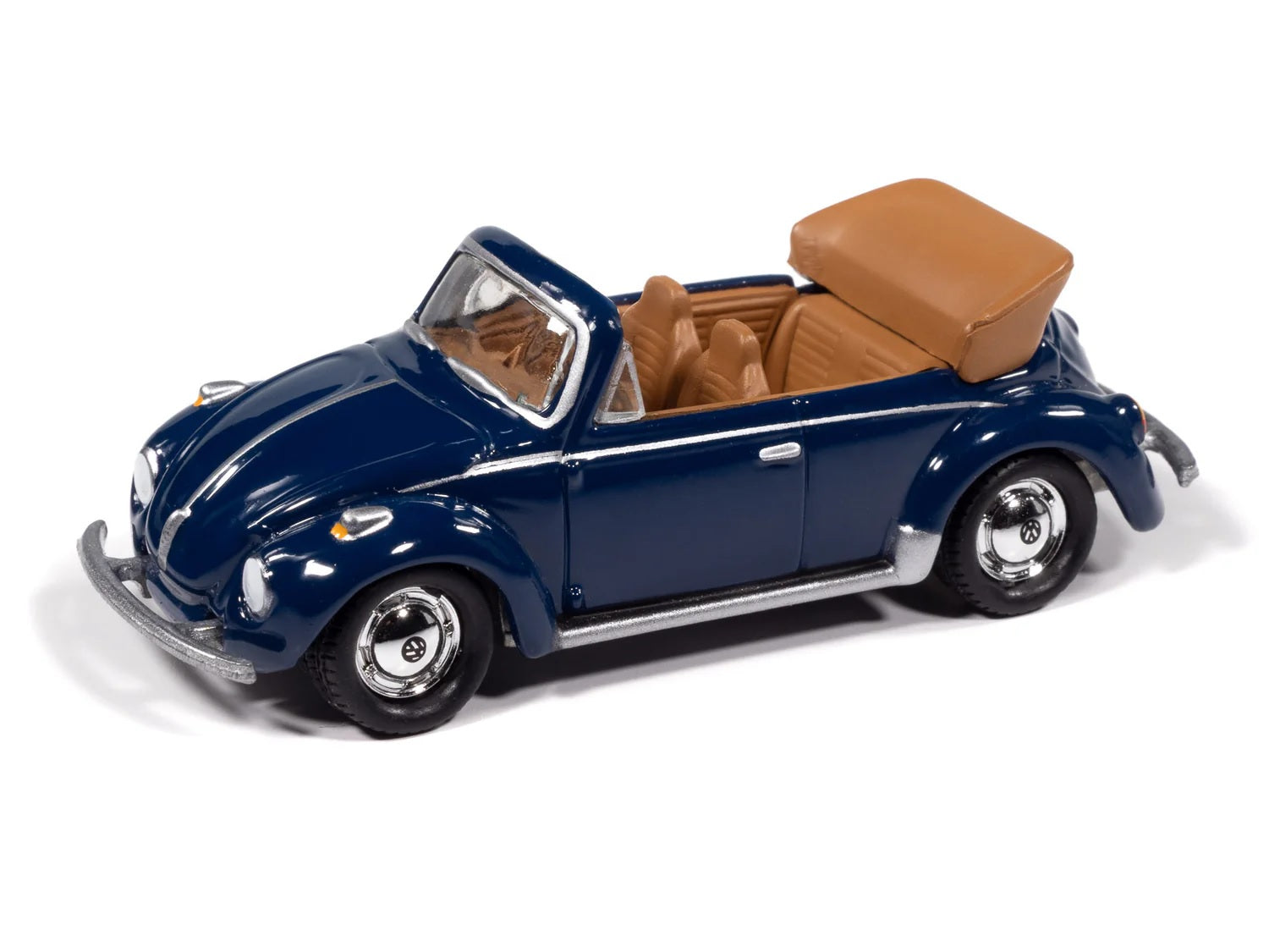 Johnny Lightning- 1975 Volkswagen Super Beetle Convertible (Delft Blue) JLCG034A-2