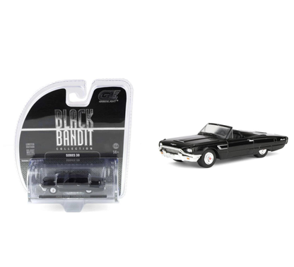 GreenLight 1:64 1965 Ford Thunderbird with Tonneau Cover Black – Black Bandit Series 30 – GL28170-E