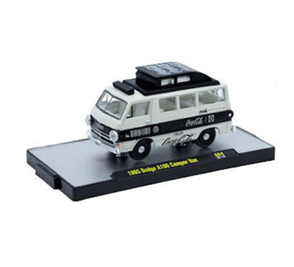 1965 Dodge A100 Camper Van – M2 Machines 1:64 Coca-Cola Release A64 – 52500-A64-B