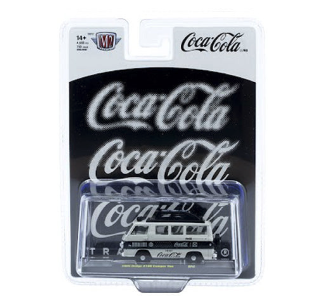 1965 Dodge A100 Camper Van – M2 Machines 1:64 Coca-Cola Release A64 – 52500-A64-B