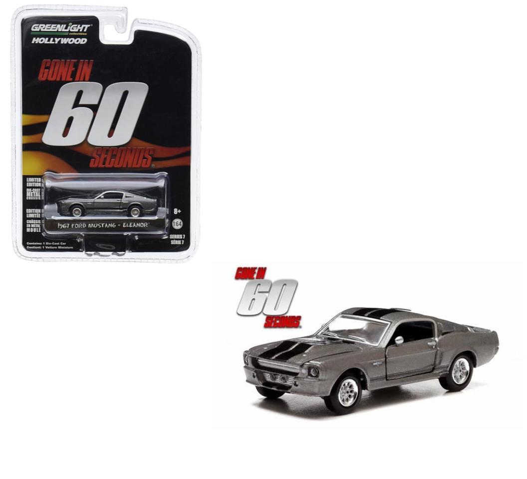 GreenLight 1:64 Ford Mustang Custom 1967 « Eleanor » – Gone in Sixty Seconds (2000) – GL44742