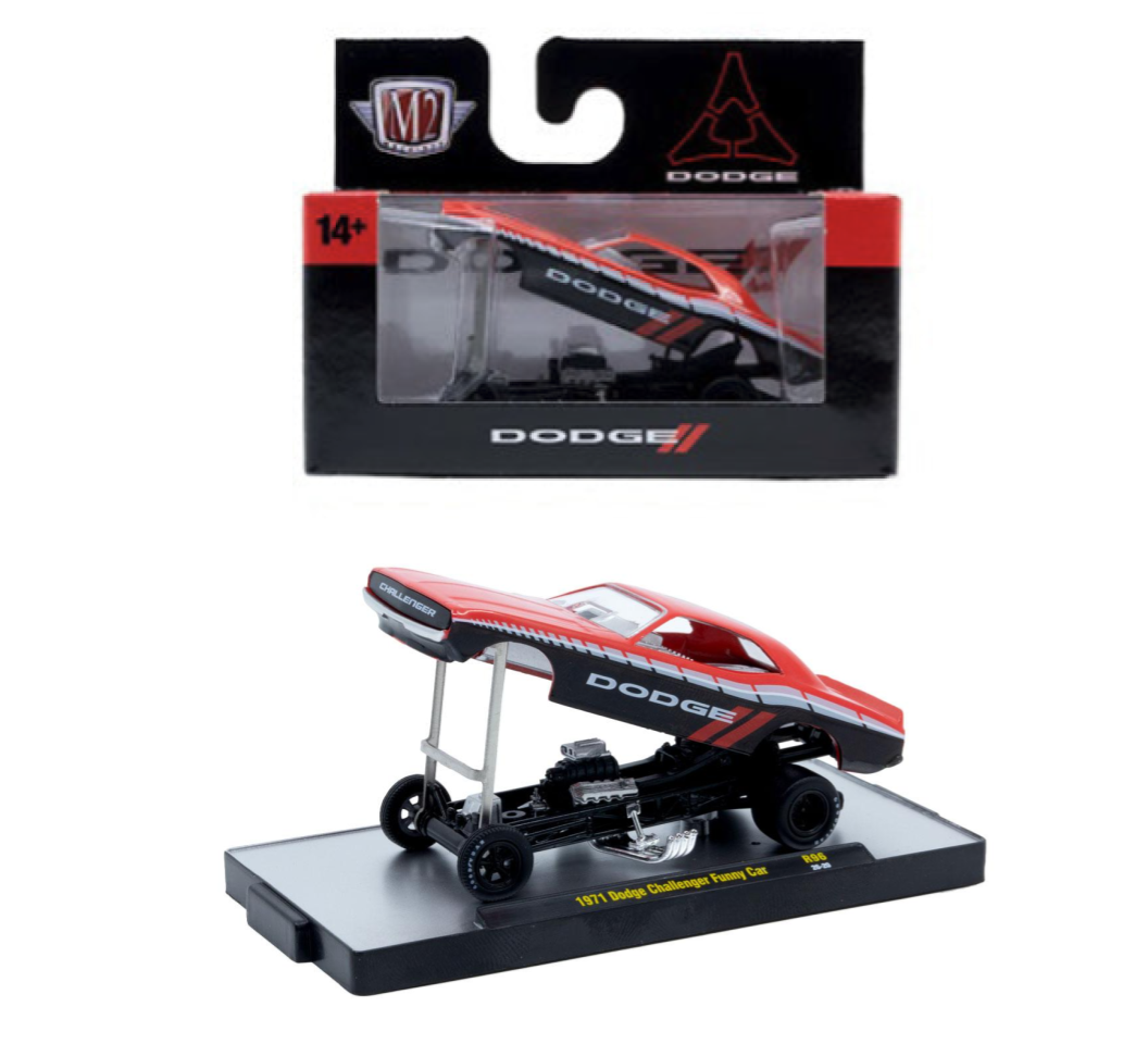 M2 Machines 1:64 Dodge Challenger Funny Car 1971 – Detroit-Muscle Release 96 – 32600-96-D