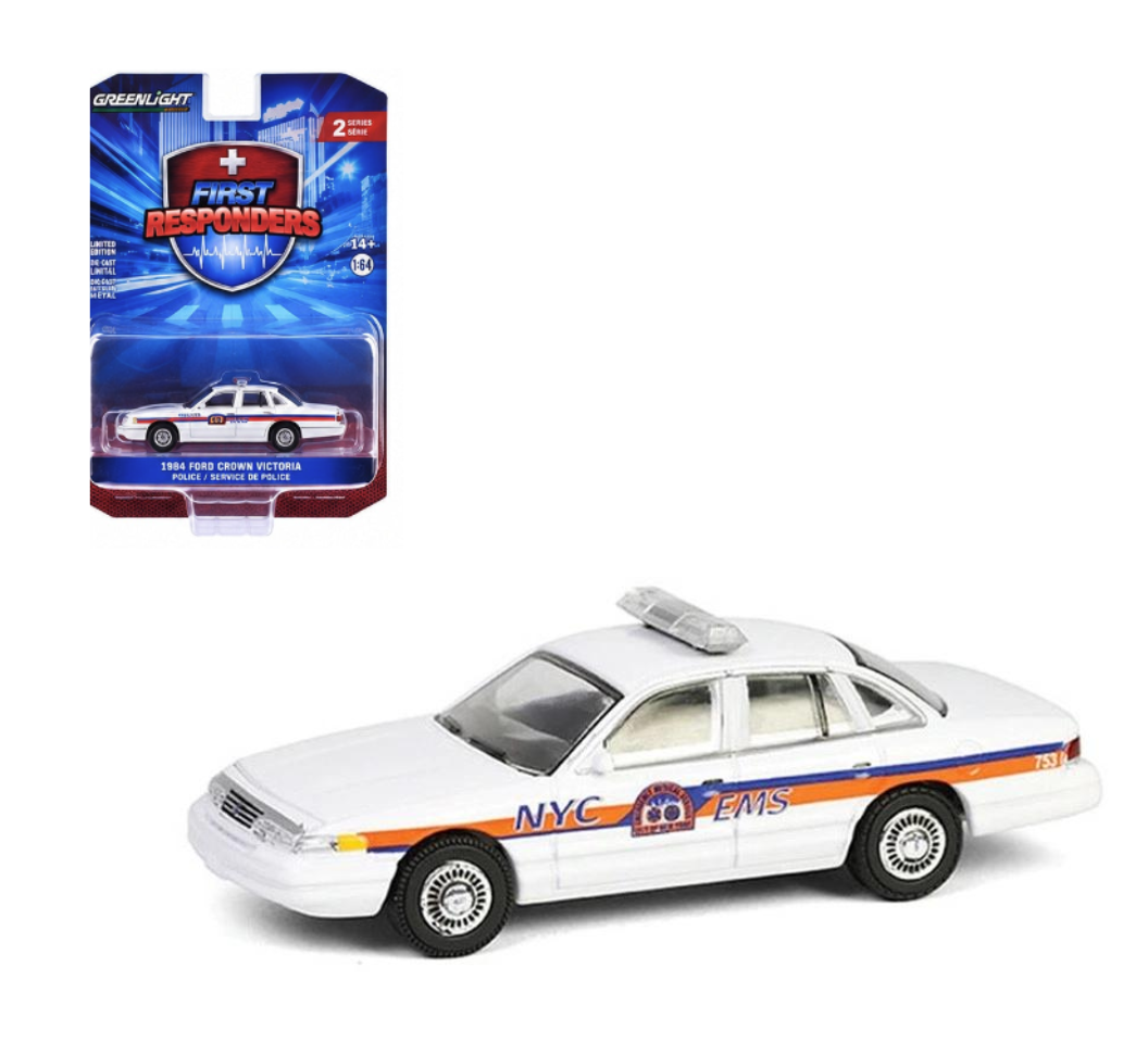 GreenLight 1:64 First Responders Série 2 – Los Angeles Fire Dept. EMS – Ford Crown Victoria 2000 – GL67060-C