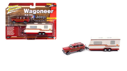 Jeep Wagoneer 1981 avec caravane – Johnny Lightning 1:64 – JLBT023-A