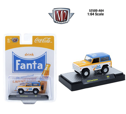1976 Ford Bronco – M2 Machines 1:64 Coca-Cola Release A64 – 52500-A64-C