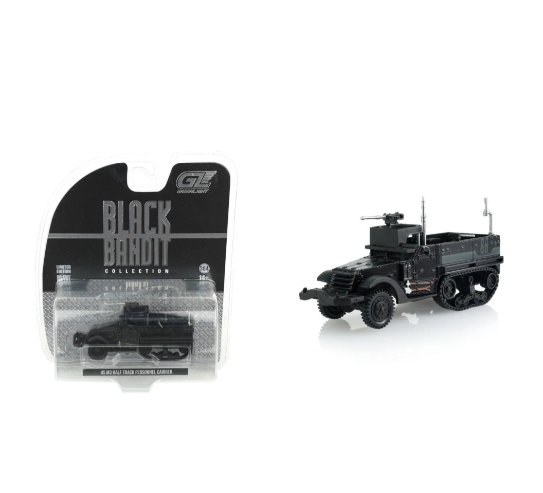 GreenLight 1:64 US M16 Multiple Gun Half-Track Black – Black Bandit Series 31 – GL28190-D
