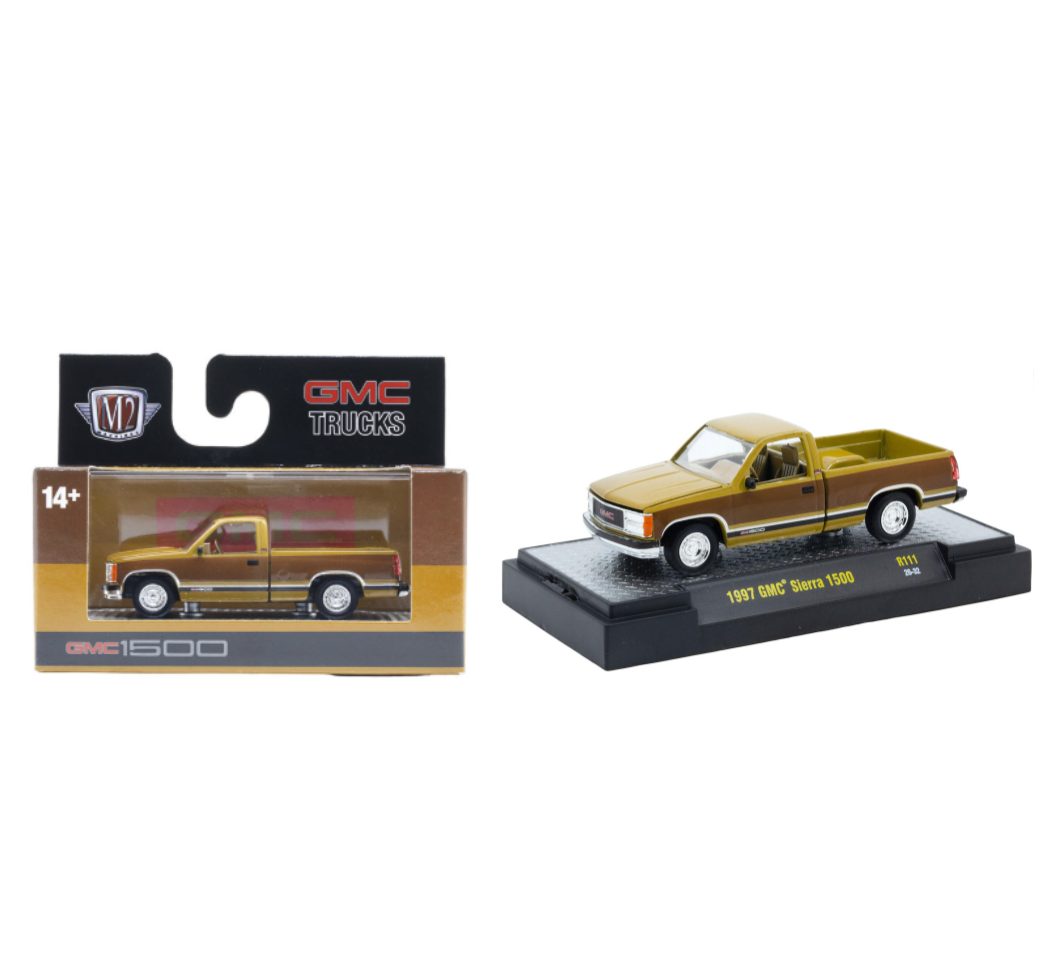 M2 Machines 1:64 1997 GMC Sierra 1500 – Auto-Thentics Release 111 – 32500-111-F