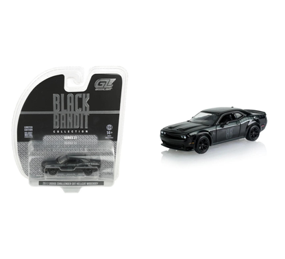 GreenLight 1:64 Dodge Challenger SXT Plus Coupe 2017 Noir – Black Bandit Series 31 – GL28190-A