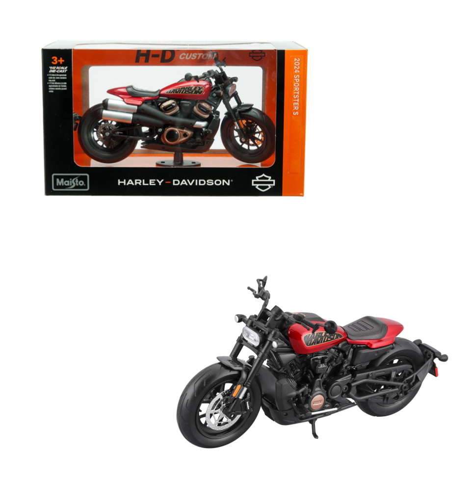 Maisto 1:12 2024 Harley-Davidson Sportster S – Rouge – 32346-maisto