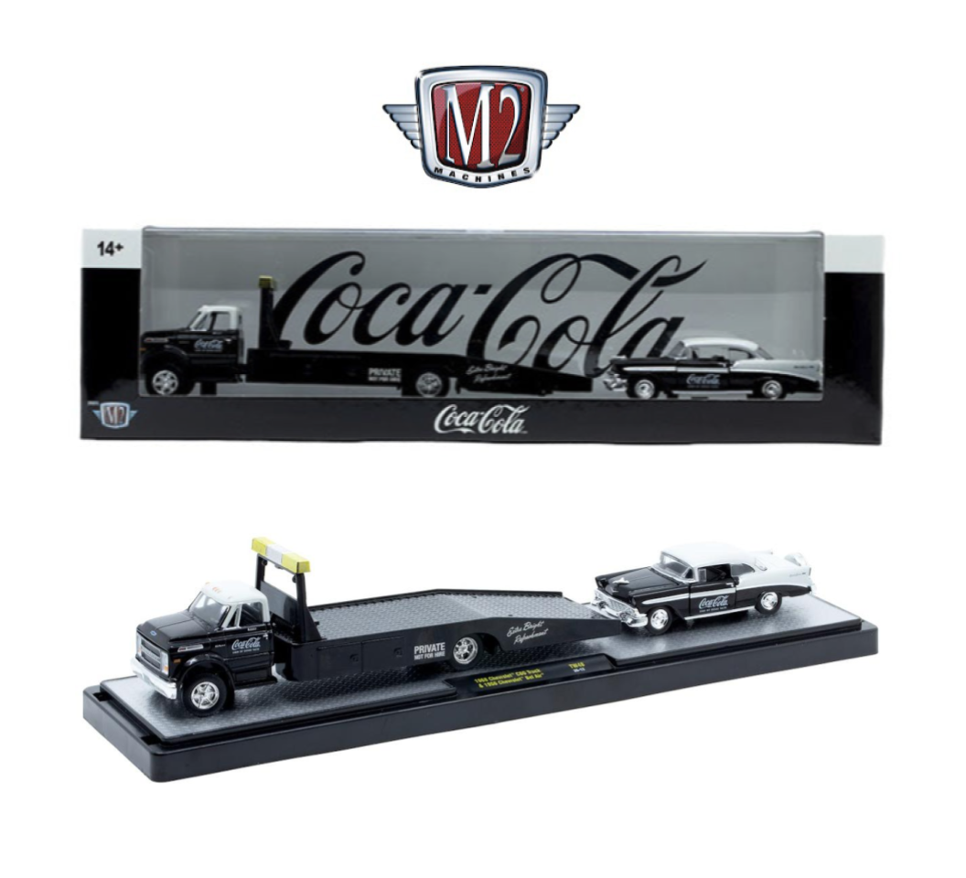 M2 Machines 1:64 1968 Chevrolet C60 Truck &amp; 1956 Chevrolet Bel Air – Coca-Cola Auto-Haulers Release TW48 – 56000-TW48-A