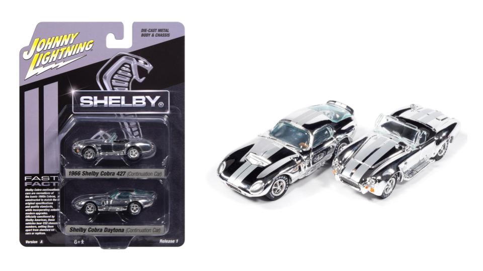 Shelby Cobra &amp; Shelby Cobra Daytona 50th Continuation Cars – Johnny Lightning 1:64 JLPK024SHELBYA