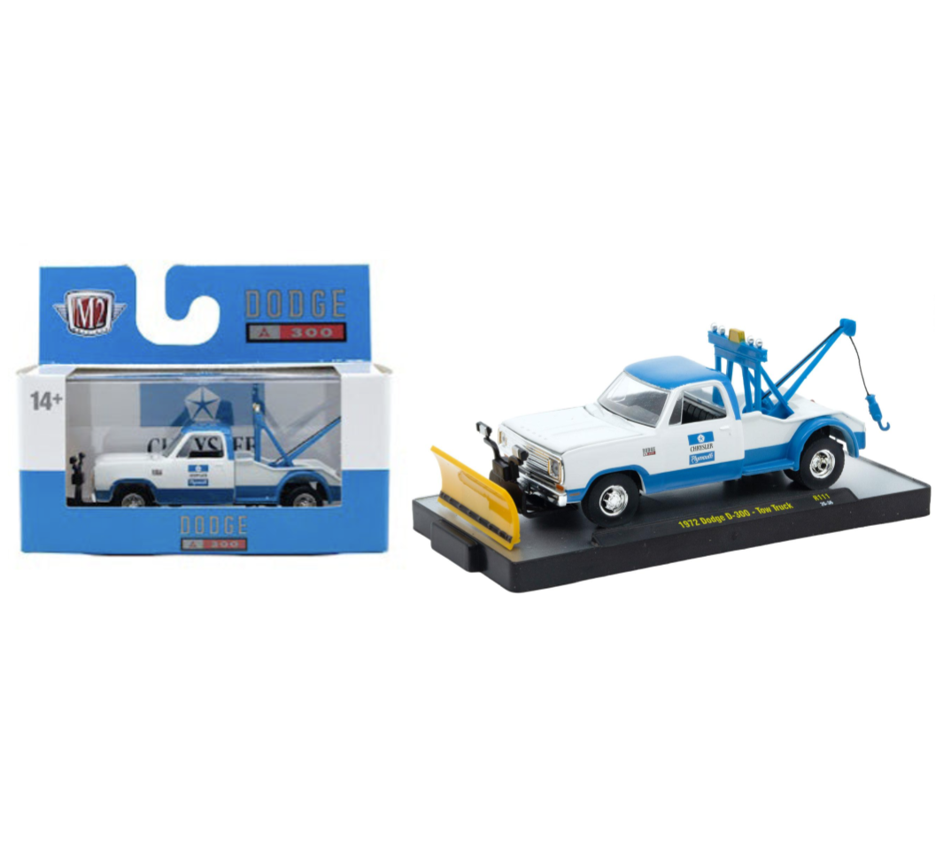 M2 Machines 1:64 1972 Dodge D-300 Tow Truck – Auto-Thentics Release 111 – 32500-111-A