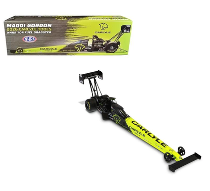 Auto World 1:24 2026 Maddi Gordon Carlyle Tools Top Fuel Dragster – AWN058