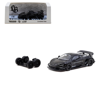 (PRE-ORDER 2026) Tarmac Works 1:64- LB-WORKS 720S Black T64-106-BK