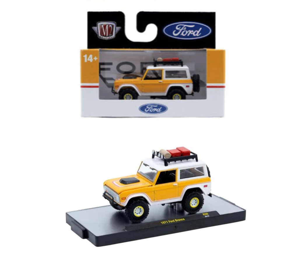 M2 Machines 1:64 1971 Ford Bronco – Detroit-Muscle Release 96 – 32600-96-E