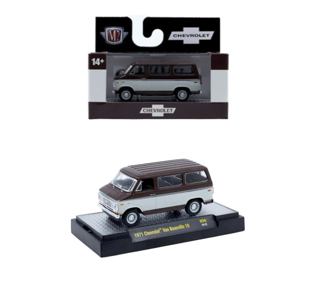 M2 Machines 1:64 1971 Chevrolet Van Beauville 10 – Detroit-Muscle Release 96 – 32600-96-C