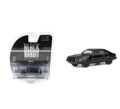 GreenLight 1:64 Ford Mustang Fastback 1979 Noir – Black Bandit Series 30 – GL28170-F