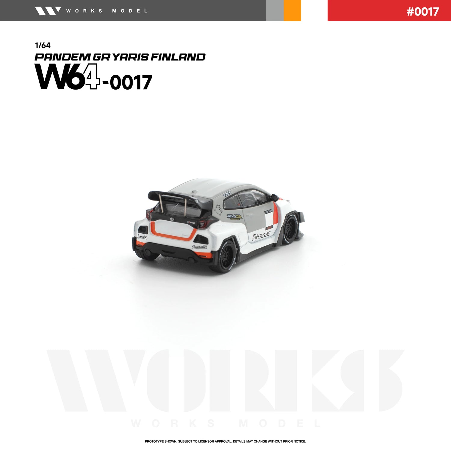 (PRE-ORDER 2026) WORKS 1:64 PANDEM GR Yaris Finlande W640017