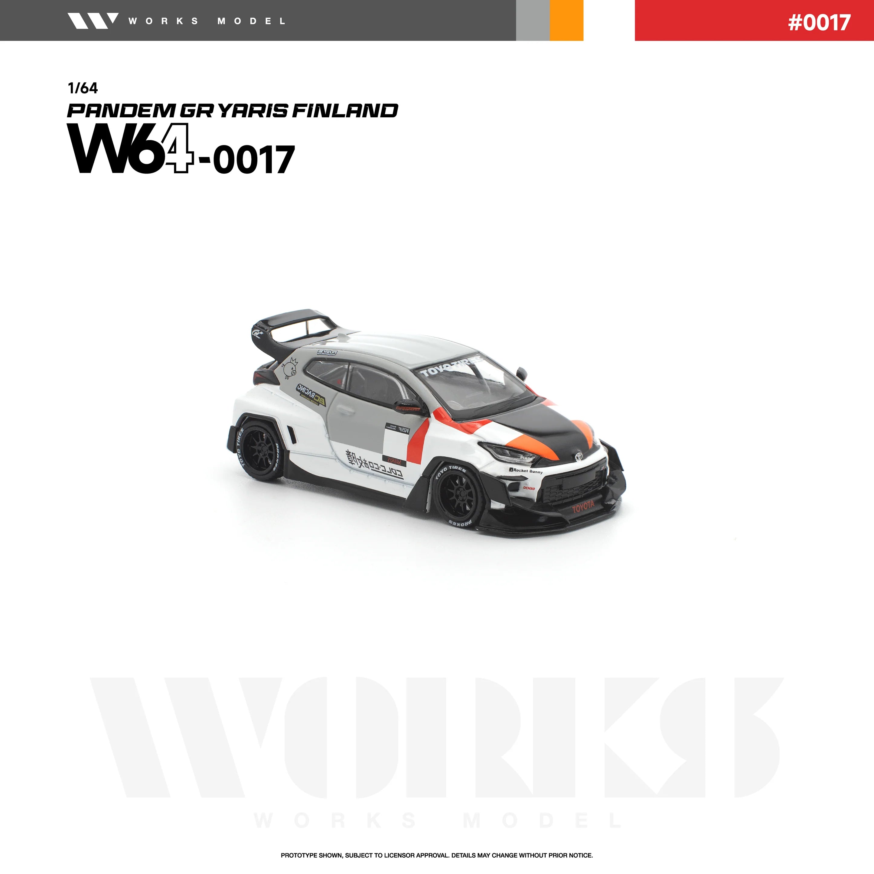 (PRE-ORDER 2026) WORKS 1:64 PANDEM GR Yaris Finlande W640017