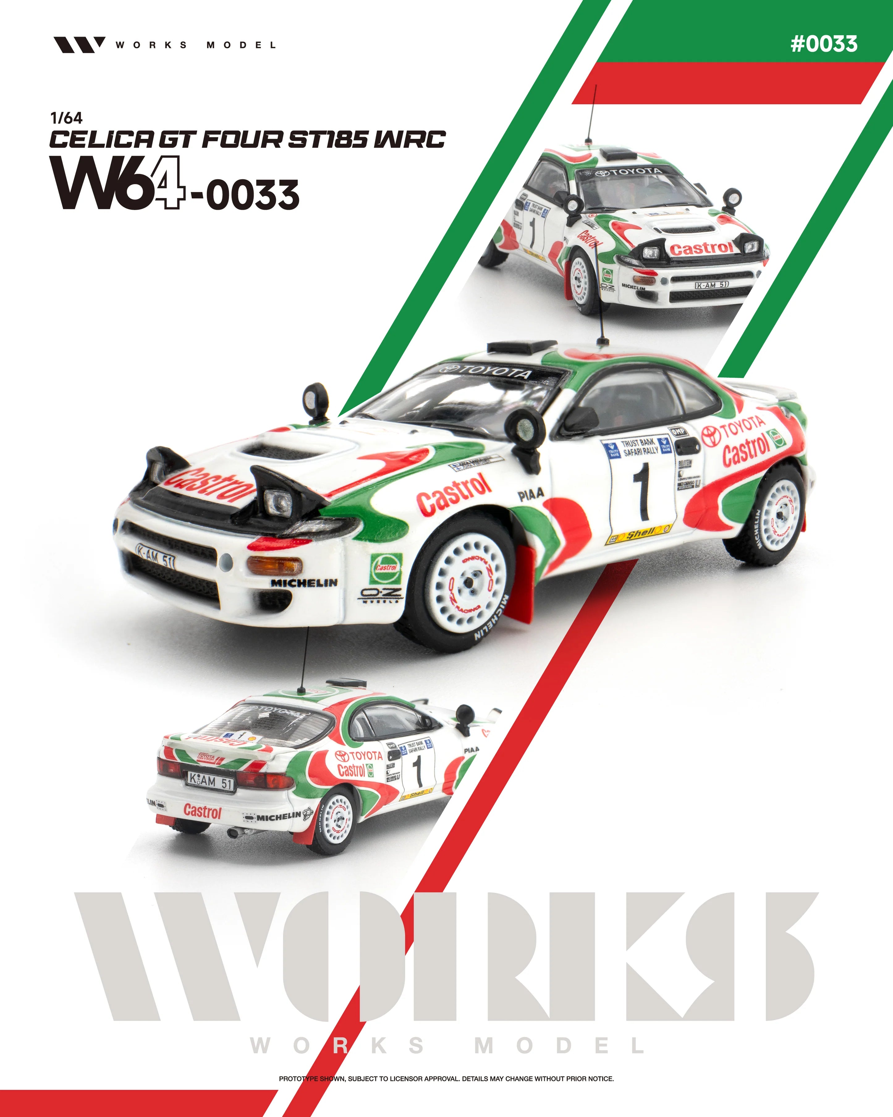 (PRE-ORDER 2026) WORKS 1:64 Toyota Celica GT-Four ST185 WRC W640033