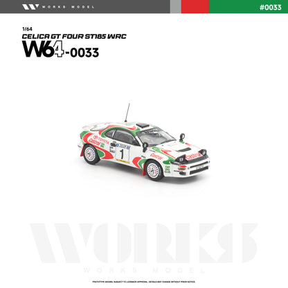 (PRE-ORDER 2026) WORKS 1:64 Toyota Celica GT-Four ST185 WRC W640033