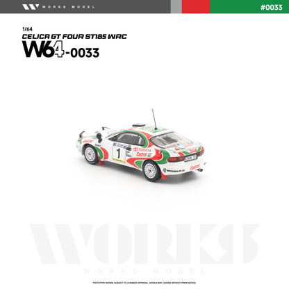 (PRE-ORDER 2026) WORKS 1:64 Toyota Celica GT-Four ST185 WRC W640033