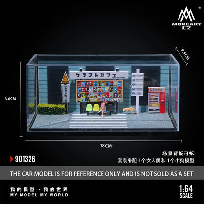 MoreArt Daily Life in Front of a Cafe Scene 1:64 MO901326