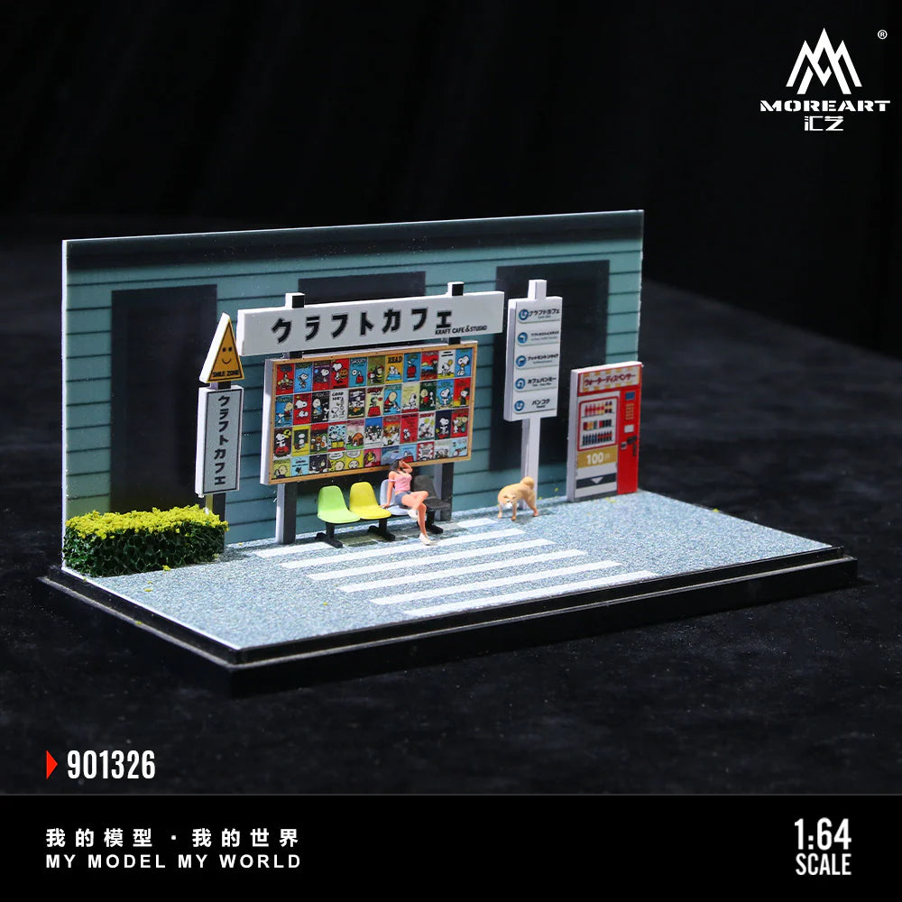 MoreArt Daily Life in Front of a Cafe Scene 1:64 MO901326