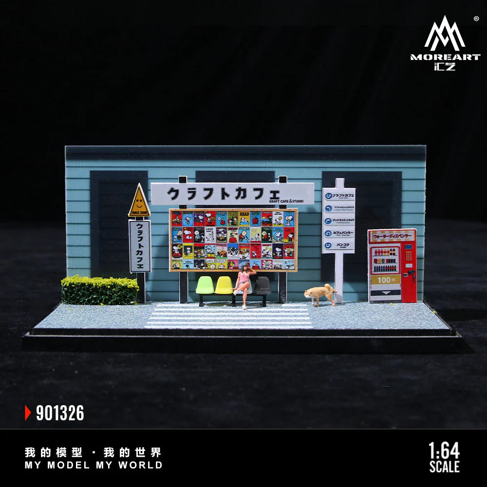 MoreArt Daily Life in Front of a Cafe Scene 1:64 MO901326