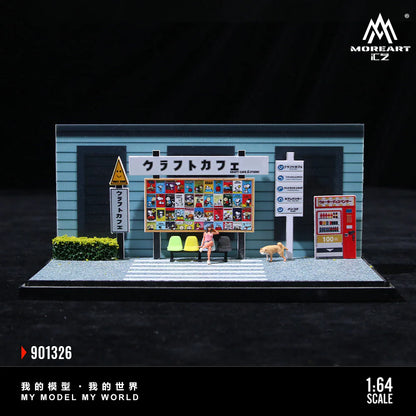 MoreArt Daily Life in Front of a Cafe Scene 1:64 MO901326