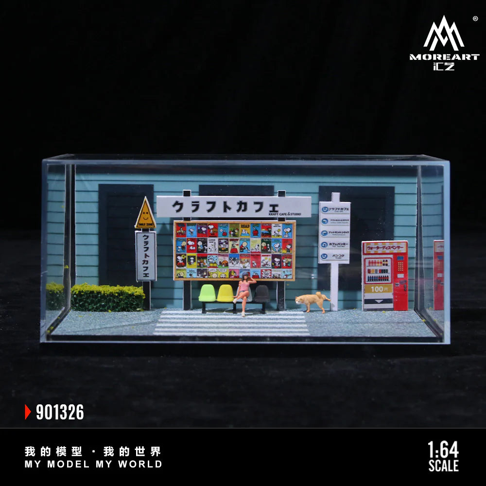 MoreArt Daily Life in Front of a Cafe Scene 1:64 MO901326