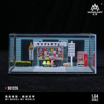 MoreArt Daily Life in Front of a Cafe Scene 1:64 MO901326
