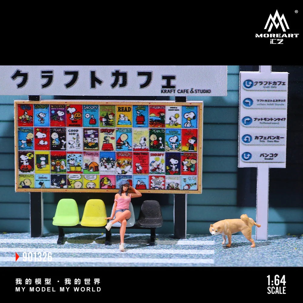 MoreArt Daily Life in Front of a Cafe Scene 1:64 MO901326