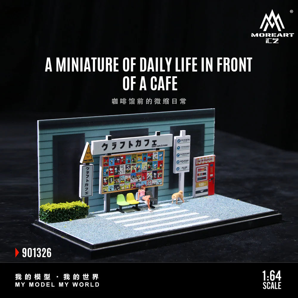 MoreArt Daily Life in Front of a Cafe Scene 1:64 MO901326