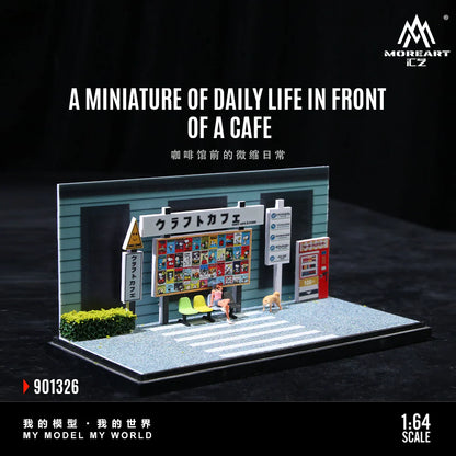 MoreArt Daily Life in Front of a Cafe Scene 1:64 MO901326