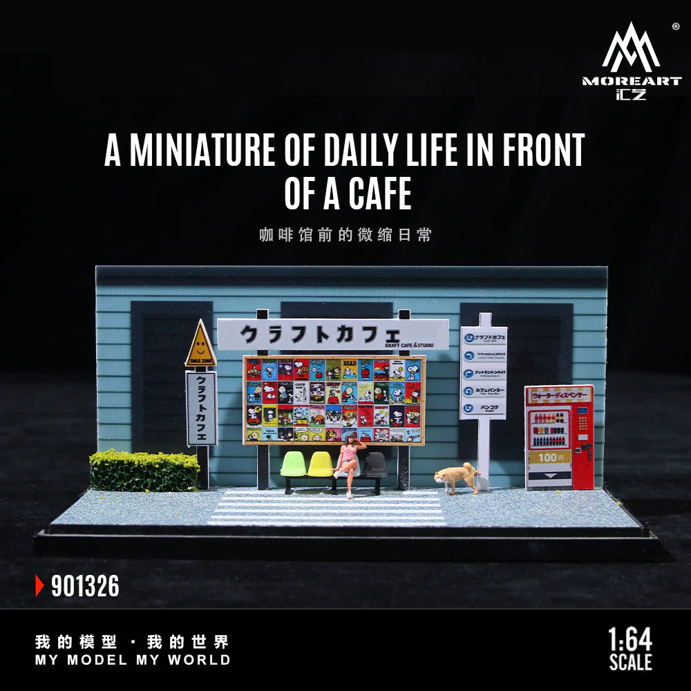 MoreArt Daily Life in Front of a Cafe Scene 1:64 MO901326
