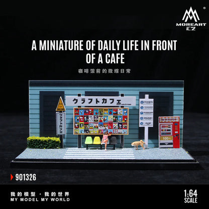 MoreArt Daily Life in Front of a Cafe Scene 1:64 MO901326