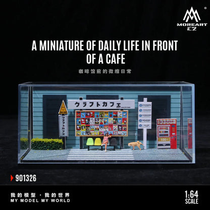 MoreArt Daily Life in Front of a Cafe Scene 1:64 MO901326