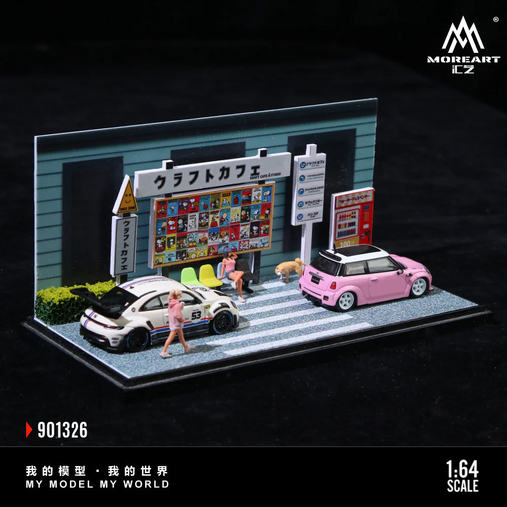 MoreArt Daily Life in Front of a Cafe Scene 1:64 MO901326