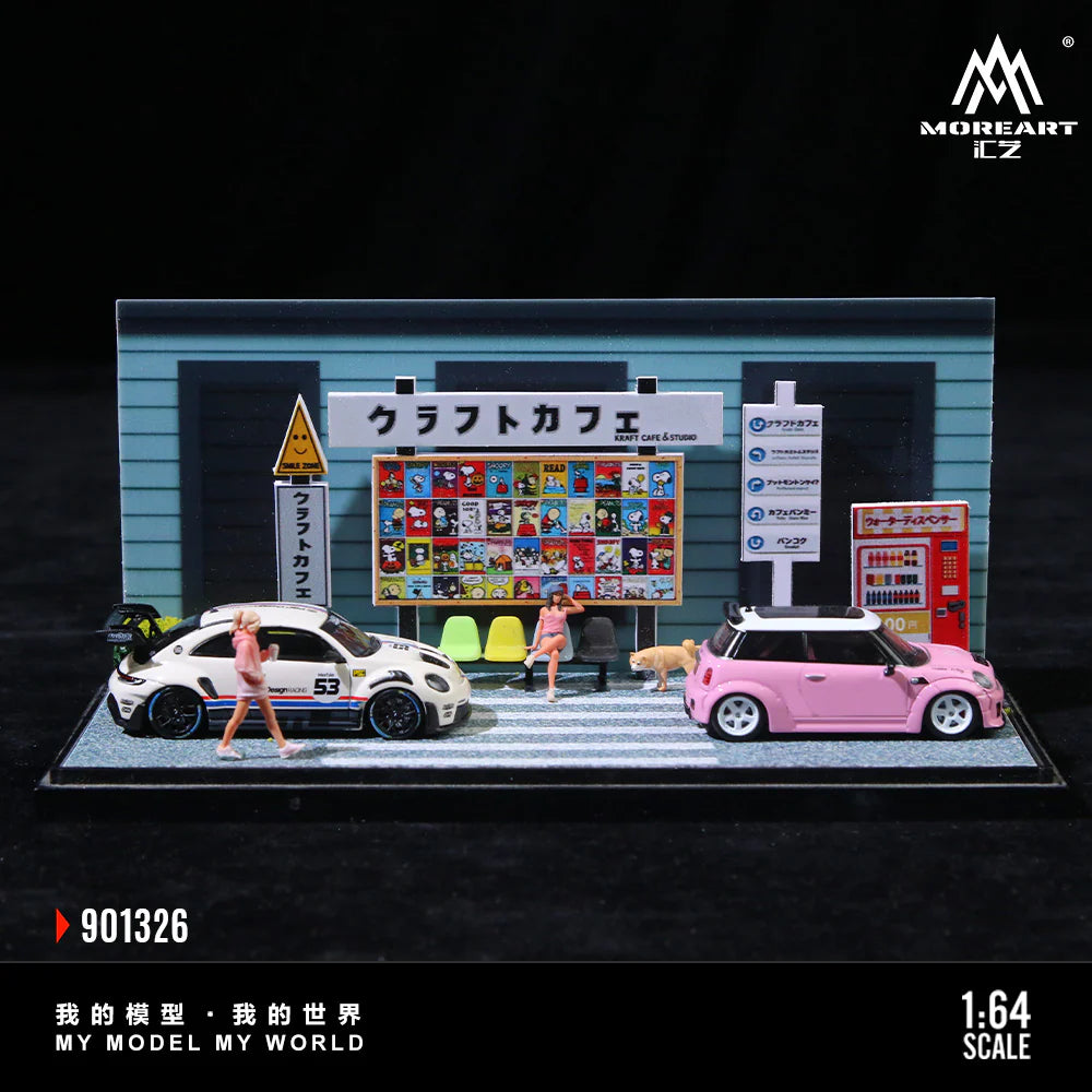 MoreArt Daily Life in Front of a Cafe Scene 1:64 MO901326