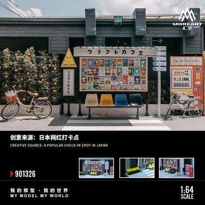 MoreArt Daily Life in Front of a Cafe Scene 1:64 MO901326