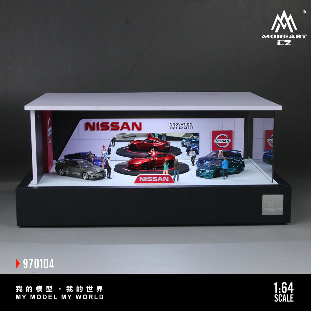 MoreArt Nissan Rotating Exhibition Hall 1:64 MO970104
