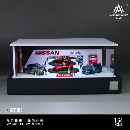 MoreArt Nissan Rotating Exhibition Hall 1:64 MO970104