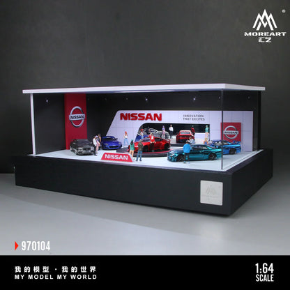 MoreArt Nissan Rotating Exhibition Hall 1:64 MO970104