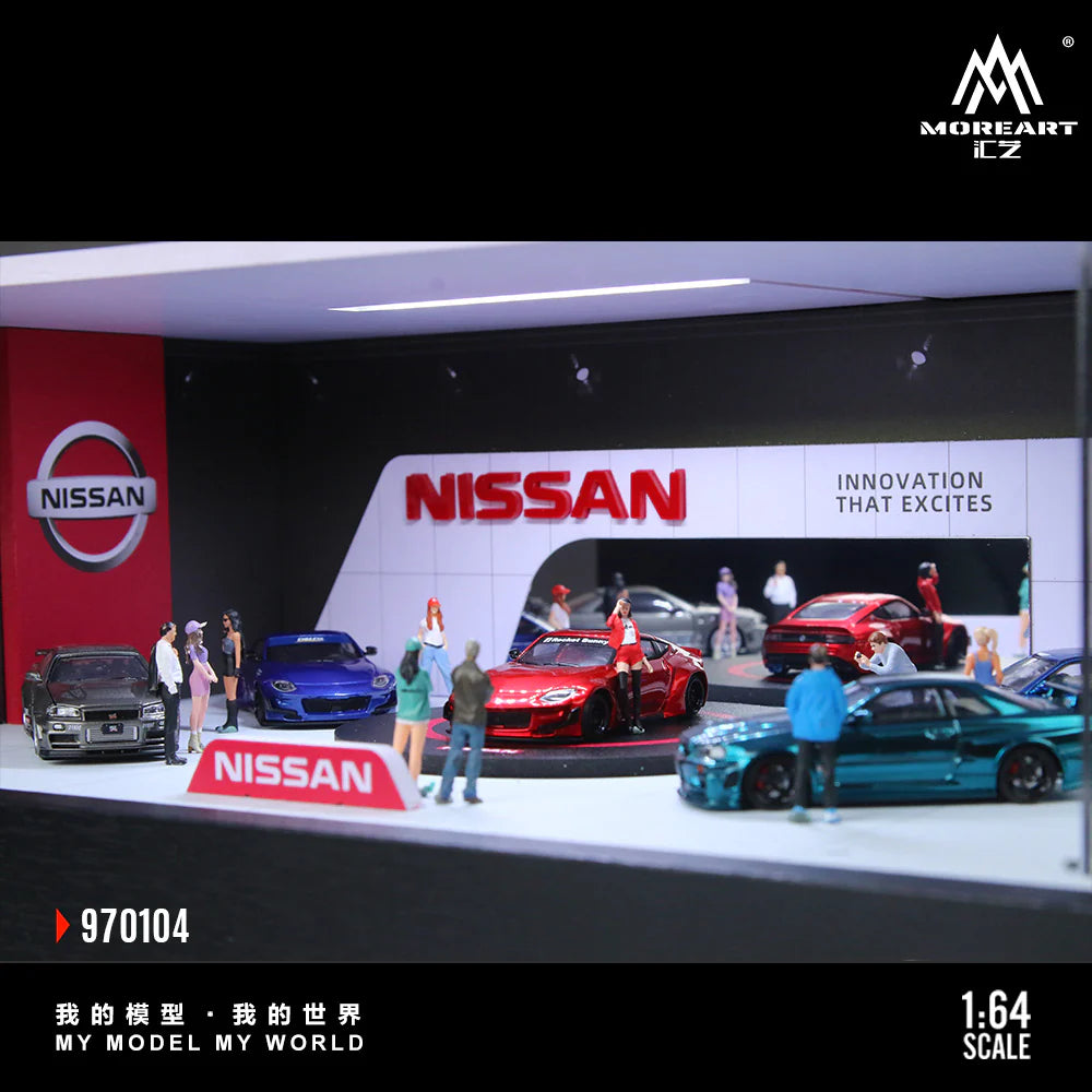 MoreArt Nissan Rotating Exhibition Hall 1:64 MO970104