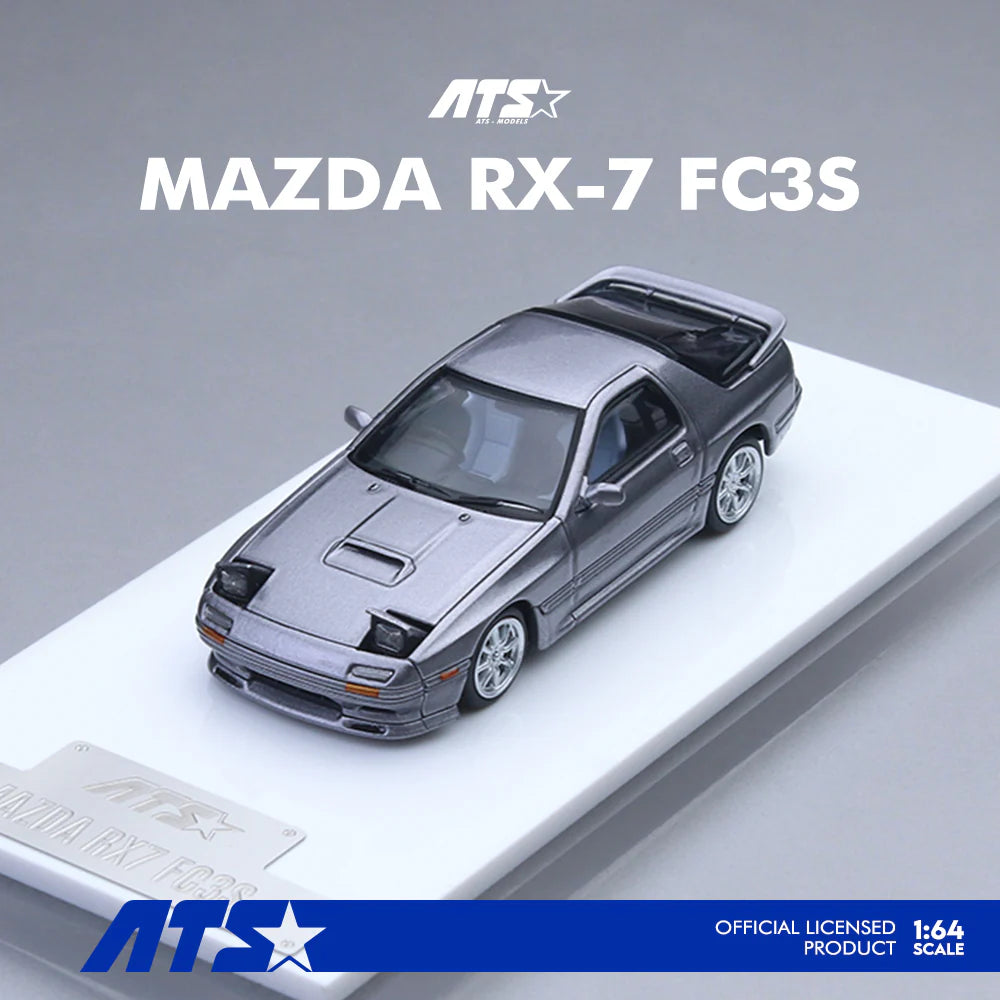 ATS MODELS 1/64- Mazda RX7-FC3S, Silver - ATS880203